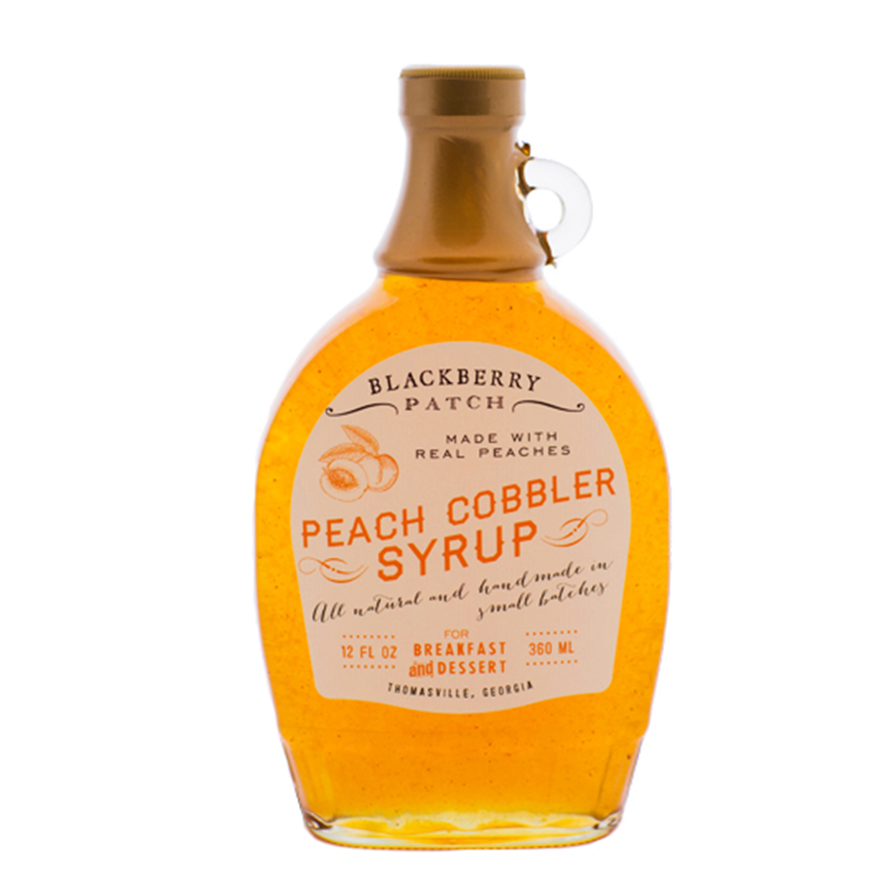 Peach Cobbler Classic Syrup - Blackberry Patch Fruit Syrups, Preserves ...